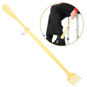 Портативная чесалка для спины с рожком для обуви