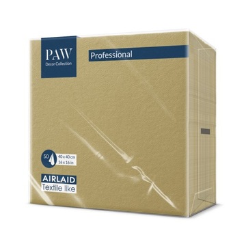 Serwetki Flizelinowe PAW ZŁOTE 40x40 50 szt.