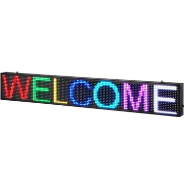 Reklama LED Wyświetlacz Tablica Ekran 131 x 19 cm