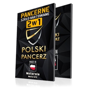2w1 PANCERNE SZKŁO HARTOWANE SZYBKA NA EKRAN DO MOTOROLA MOTO G72 JAKOŚĆ