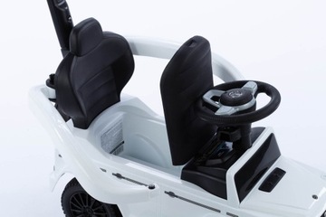 jeździk MERCEDES G skóra GUMOWE KOŁA skręt TABLICE