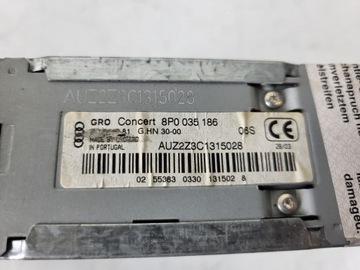 AUDI A3 8P 04 РАДИО CD AUDI CONCERT 8P0035186 BOSE