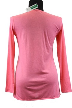 Bluzka bluza różowa BENETTON casual bawełna M