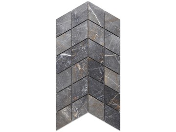 MOZAIKA GRES PODW. CHEVRON ROMB SHINESTONE LAPPATO