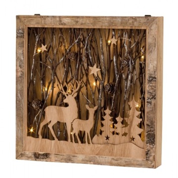 Деревянный Дед Мороз, высота 32 см.