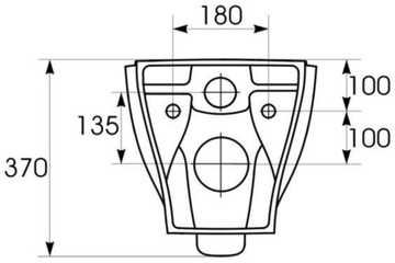 УНИТАЗ ПОДВЕСНОЙ CERSANIT 52,5X35,5 K701262