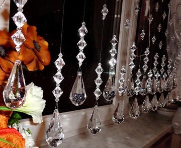 КРИСТАЛЛЫ подвески бусины макароны 150 см H3