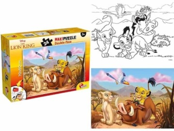 Puzzle Vzdělávací puzzle pro Dítě Sada Lví král Maxi Logická hra