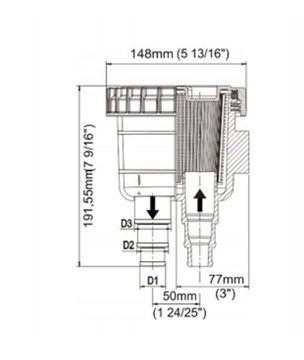 ФИЛЬТР НА ВХОДЕ ВОДЫ 25-38 ММ