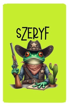 Magnes na lodówkę Szeryf Żaba żabka ropucha kierownik policjant szef