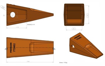 КРЫШКА ЗУБА J400 CAT 7T-3402 7T3402