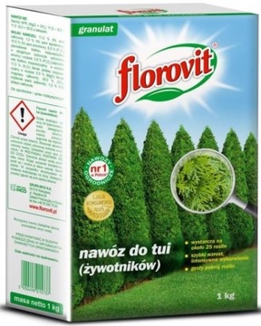 Nawóz do tui żywotników wystarcza na ok.25 roślin