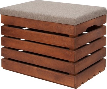 Pufa Kufer Skrzynia 60x40x45cm Bejcowana