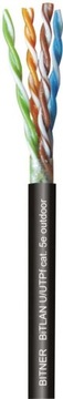 Гелевый телекоммуникационный кабель для наружной установки BiTLAN U/UTP кат.5e 4х2х0,5 1 Мб