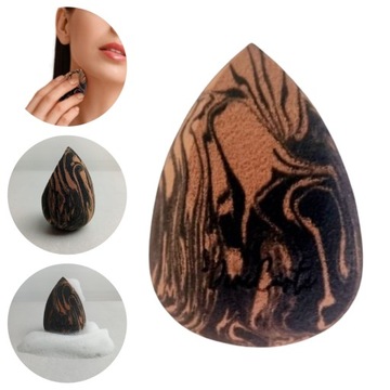 GĄBKA DO MAKIJAŻU ŚCIĘTA BLENDER DO PODKŁADU SPONGE BEAUTY BLENDER MARBLE