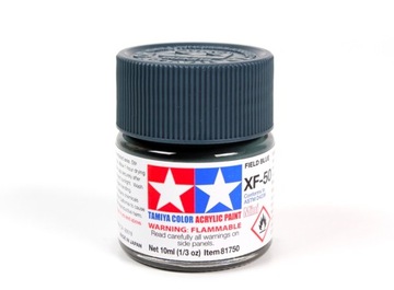 MODELARSKA FARBA AKRYLOWA NIEBIESKA MATOWA TAMIYA 10ml XF-50 FIELD BLUE (M)