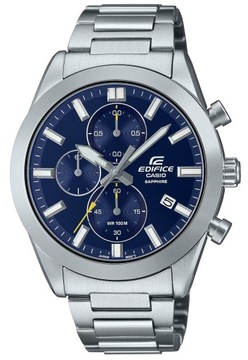 Chronograf męski zegarek na stalowej bransolecie Casio Edifice EFB-710D