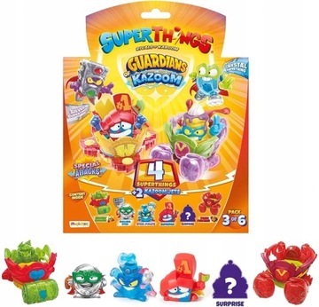 SUPER ZINGS SERIA 9 THINGS KAZOOM JETS + 4 FIGURKI