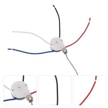 h-Pull Chain 3-скоростной 4-проводной потолочный вентилятор