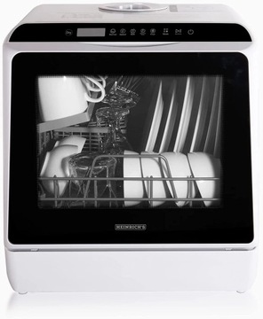 МАЛЕНЬКАЯ МИНИ-НАСТОЛЬНАЯ ПОСУДОМОЕЧНАЯ МАШИНА, ОТДЕЛЬНО СТОЯЩАЯ, 6 НЕМЕЦКИХ ПРОГРАММ