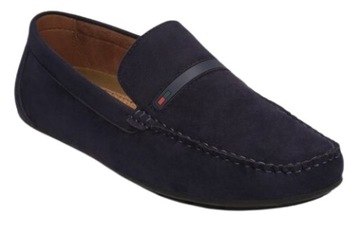 Buty mokasyny chłopięce półbuty wsuwane granatowe 41