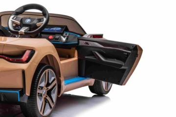 Детский автомобиль на аккумуляторе BMW i4 Gold + Free Start + EVA +