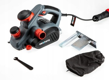 GRAPHITE STRUG ELEKTRYCZNY HEBEL STRUGARKA 59G678 850W NOŻE WOREK 82mm