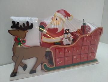 Деревянная заготовка адвент-календаря для детей, готовая к заполнению