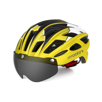 Kask rowerowy z szybą HT19 - madani
