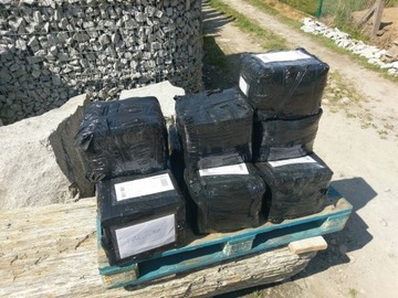 BRUK granitowy 15/17/8cm POŁÓWKA kostka ŁUPANY