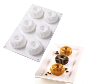 FORMA SILIKONOWA 6 DONUT OPONKI FOREMKA BABECZKI