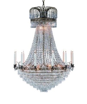 LACKO Kryształowa lampa wisząca żyrandol glamour