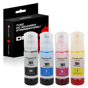 4x Tusz do Epson 101 CMYK EcoTank L6270 L4160 6290