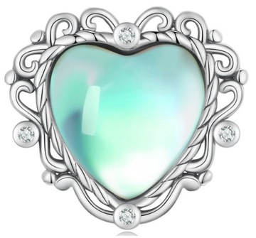 Charms Zawieszka Charms Srebro 925 Serce Trusky
