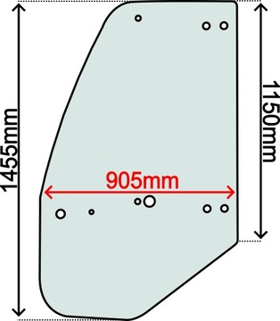 SZYBA DRZWI LEWA KOMATSU SERIA WA (0032)