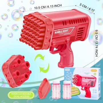 ПИСТОЛЕТ ДЛЯ ПУЗЫРЬКОВ, МАШИНА ДЛЯ ПУЗЫРЬКОВ + ЖИДКОСТЬ