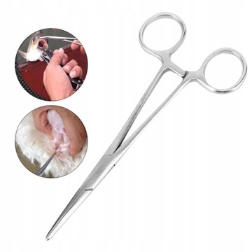 Хирургические прямые кровоостанавливающие щипцы длиной 16 см.