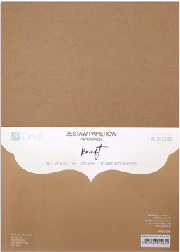 ZESTAW PAPIERÓW 220G KRAFT DPPS-004 DPCRAFT