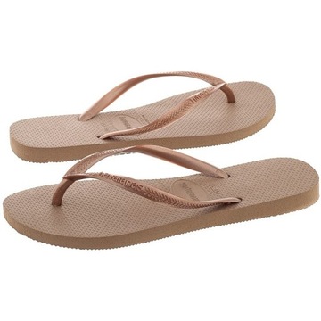 HAVAIANAS TOP TIRAS JAPONKI RÓŻOWE ZŁOTO ROZ.33/34