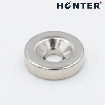 НЕОДИМОВЫЙ МАГНИТ С ОТВЕРСТИЕМ ДЛЯ ВИНТА 12х3мм круглый, цилиндрический, ОХОТНИК 10 ШТ.