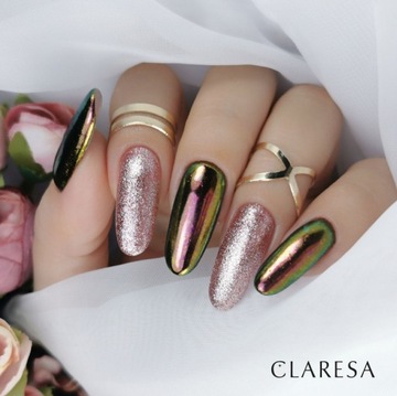 CLARESA HYBRID NAIL PARTS GLITTER 3 золотых частиц
