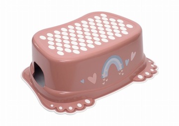 Комплект чехлов на унитаз, табурет для ног, СИДЕНЬЕ ДЛЯ ТУАЛЕТА, РАДИО, розовая радуга