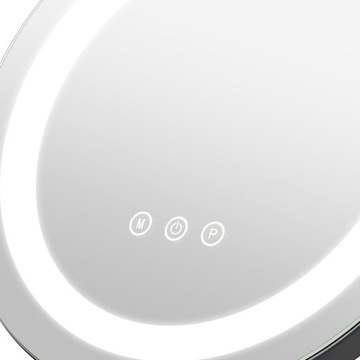 Зеркало для макияжа косметическое, круглое, вращающееся, 3 цвета, 30 см.