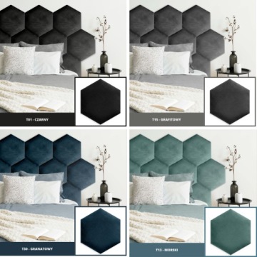 Шестигранные сотовые панели с обивкой