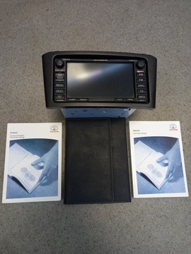 RADIO NAWIGACJA TOYOTA AVENSIS T25 LIFT + INSTRUKCJA ETUI ORYGINAŁ OPIS !!!