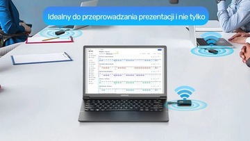 Unitek Bezprzewodowy nadajnik HDMI zasięg do 50m, czarny