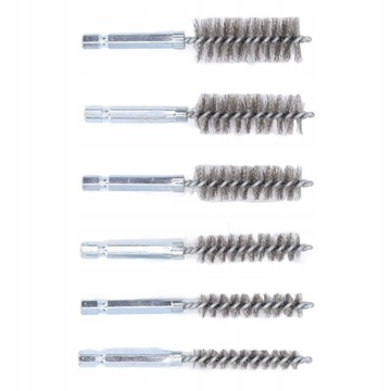 НАБОР ЩЕТОК ДЛЯ ОТВЕРСТИЙ 8-19ММ, 6 ШТ.