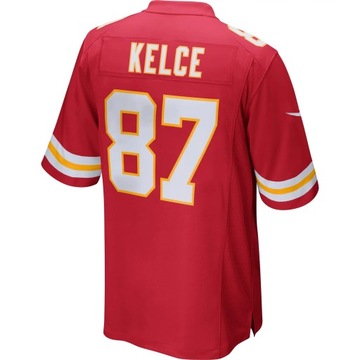 Мужская красная майка команды Travis Kelce Kansas City Chiefs Game, L