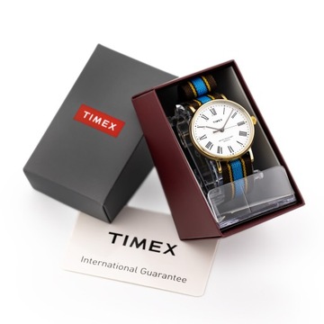 STYLOWY ZEGAREK DAMSKI TIMEX TW2U46300LG + PUDEŁKO OZDOBNE