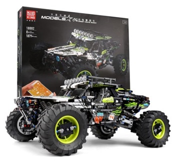 Zdalnie Sterowany Samochód Terenowy - Mould King 18002 Green Hound Buggy